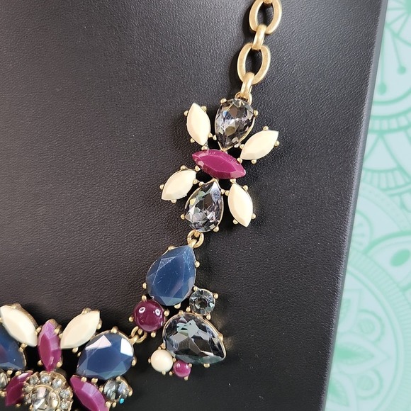 Signed J Crew Collier Statement Necklace - Picture 3 of 4